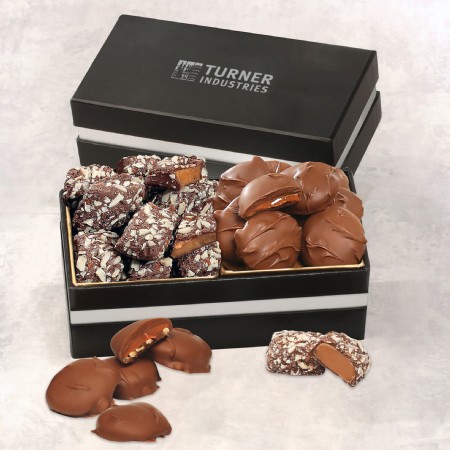 Double Delights with Caramel Pecan Clusters and English Butter Toffee