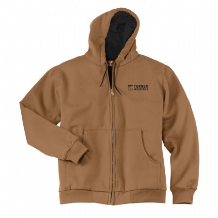 CornerStone Full-Zip Hooded Sweatshirt with Thermal Lining