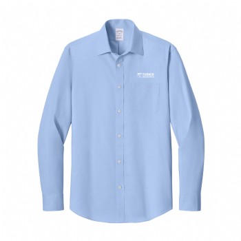 Brooks Brothers Wrinkle-Free Stretch Pinpoint Spread Collar Shirt